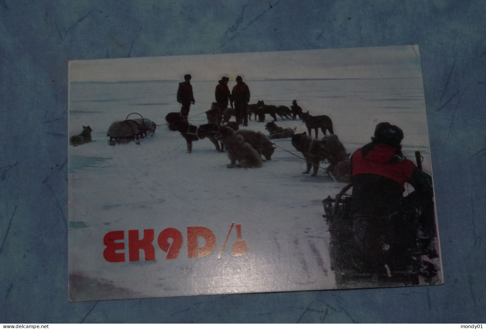 2-006 CPA QSL Dog Sled Chien Traineau URSS Russe  Polaire TAAF Amderman France 1983 Polar Expedition - Arctic Expeditions