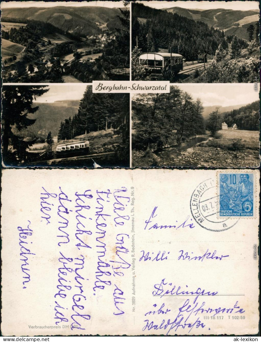 Lichtenhain&#47;Bergbahn-Oberweißbach Oberweißbacher Bergbahn 1959 - Lichtenhain