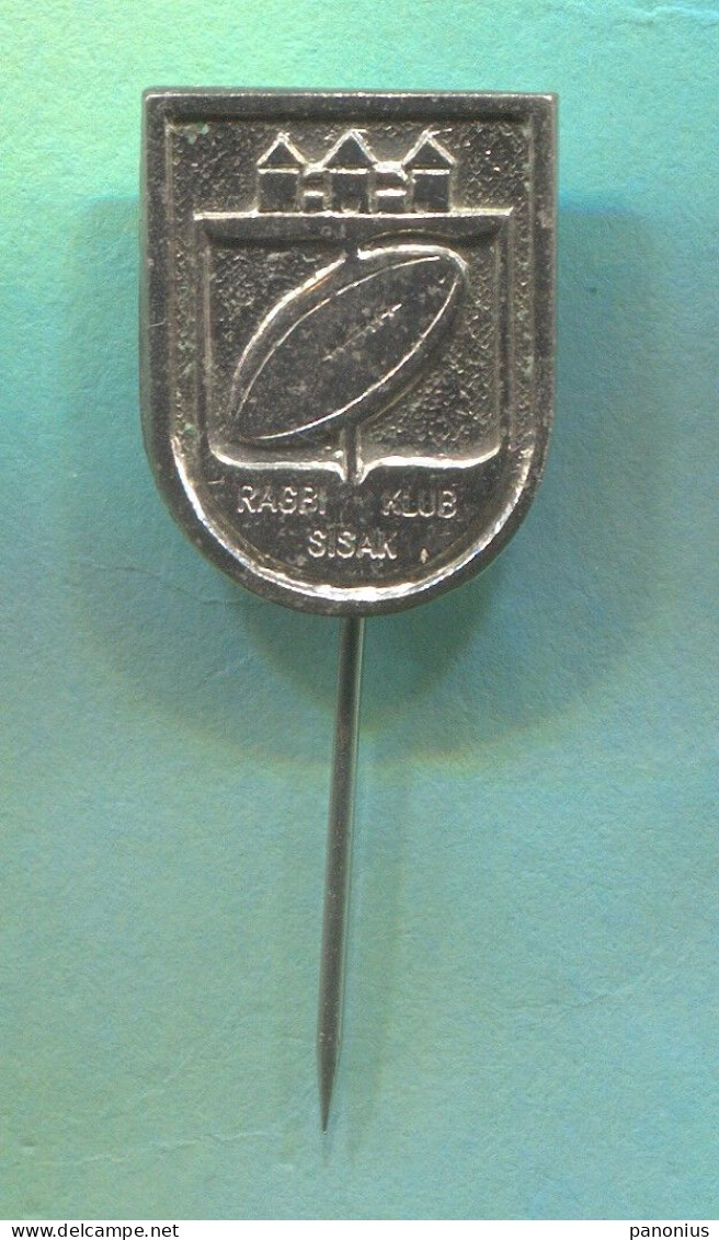 Rugby Club Sisak Croatia, Vintage Pin Badge Abzeichen - Rugby