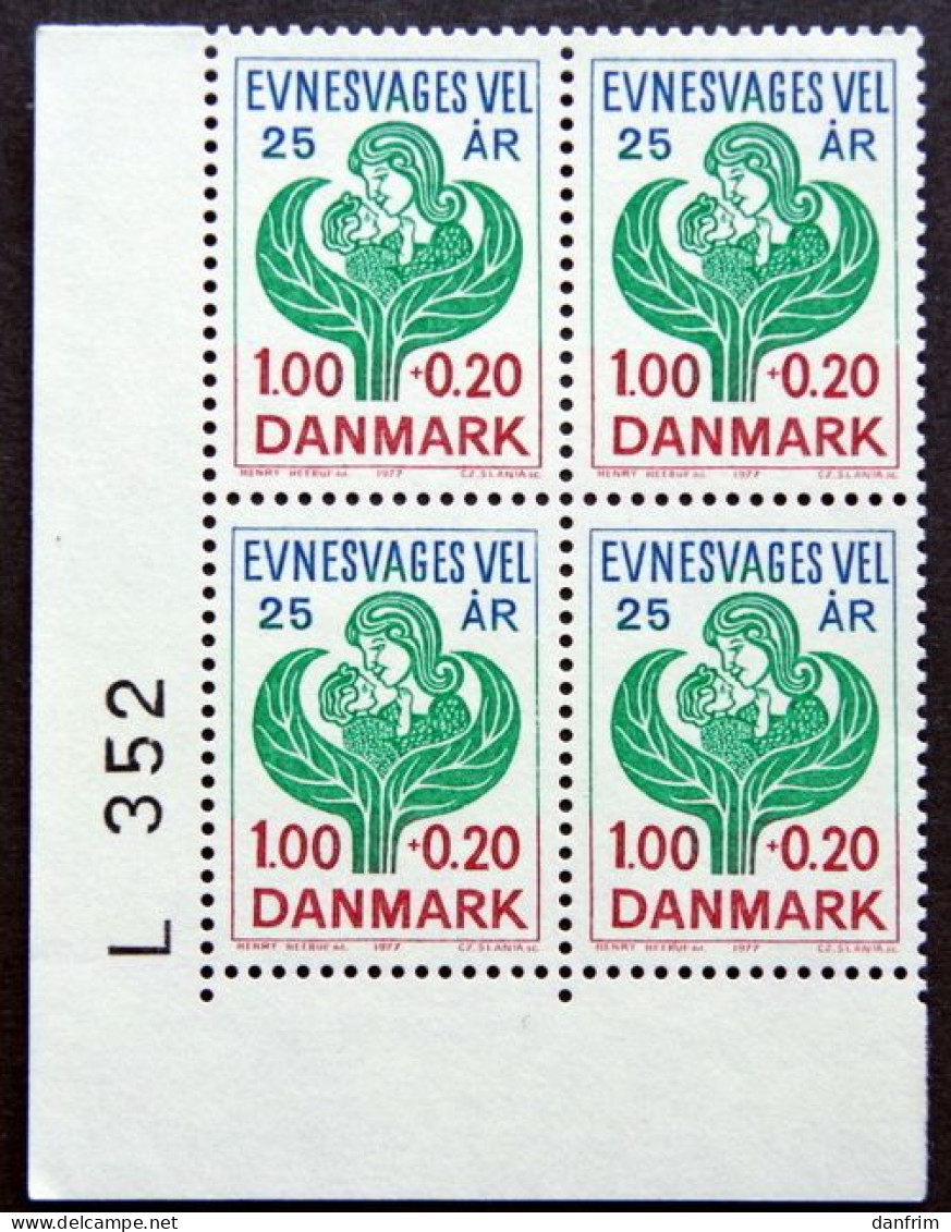 Denmark 1977   National Association For The Mentally Handicapped,  MiNr.638  MNH (**) Cz.Slania  ( Lot  KS 1424 ) - Neufs