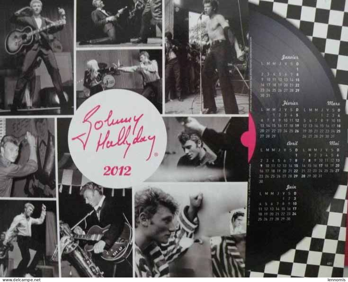 Calendrier - 2012 - Johnny Hallyday - Grand Format : 2001-...