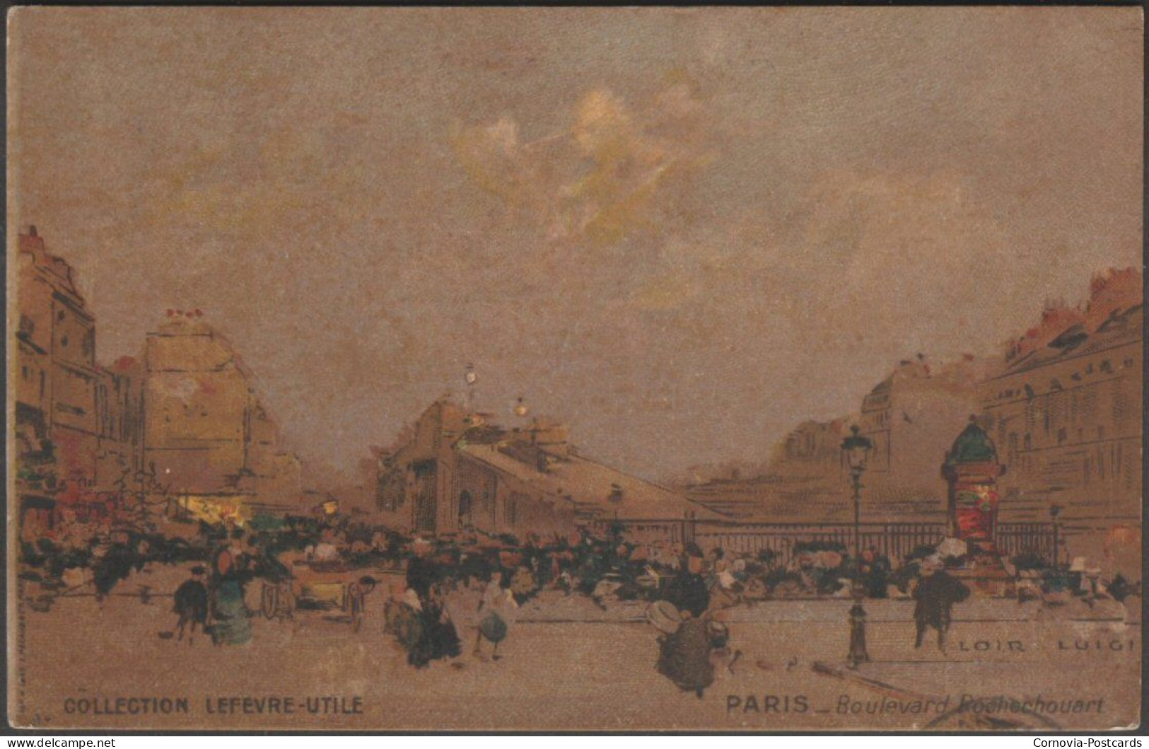 Luigi Loir - Boulevard Rochechouart, Paris, 1908 - Lefevre-Utile CPA - Loir