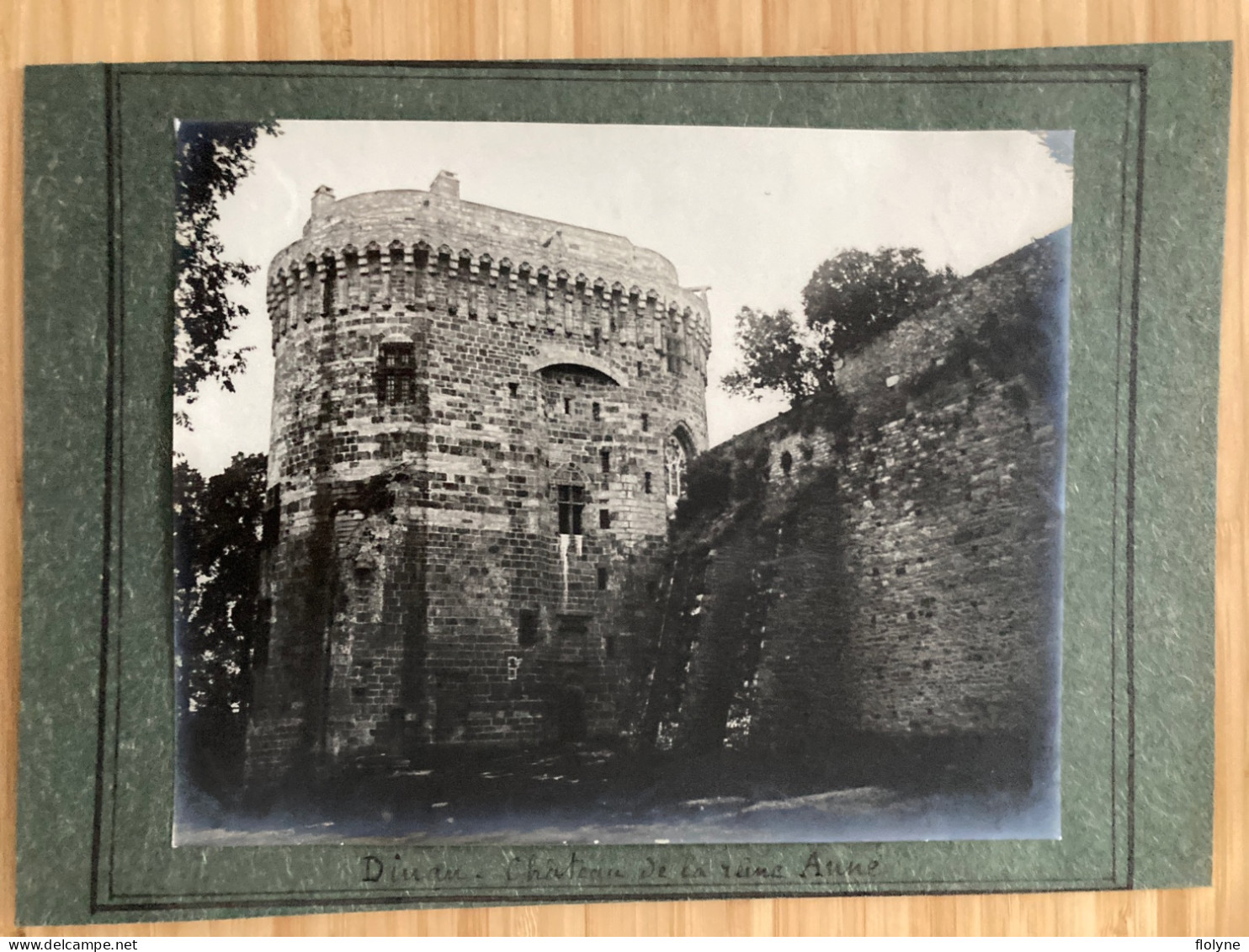 Dinan - Photo Ancienne - Le Château De La Reine Anne - Format Photo 17,5x22 Cm - Dinan