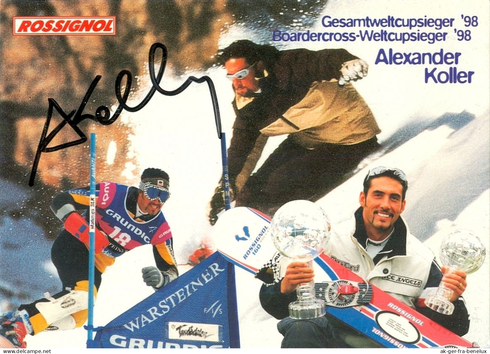 Autogramm AK Snowboarder Alexander Koller Österreich Salzburg Oberndorf Kitzbühel Tirol Österreich Snowboardcross ÖSV - Autographes