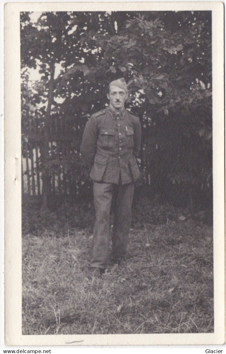 Kriegsgefangenensendung - Stalag XIII A Geprüft - Carte Photo Soldat Rozet Marcel - Nollevaux - Paliseul - Matasellado De Barras: Ambulante & Rural