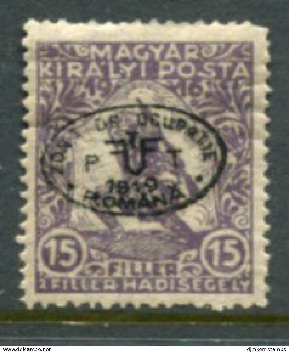 DEBRECEN 1919  15f War Charity With Black Overprint LHM / *   Michel 12 - Debreczen