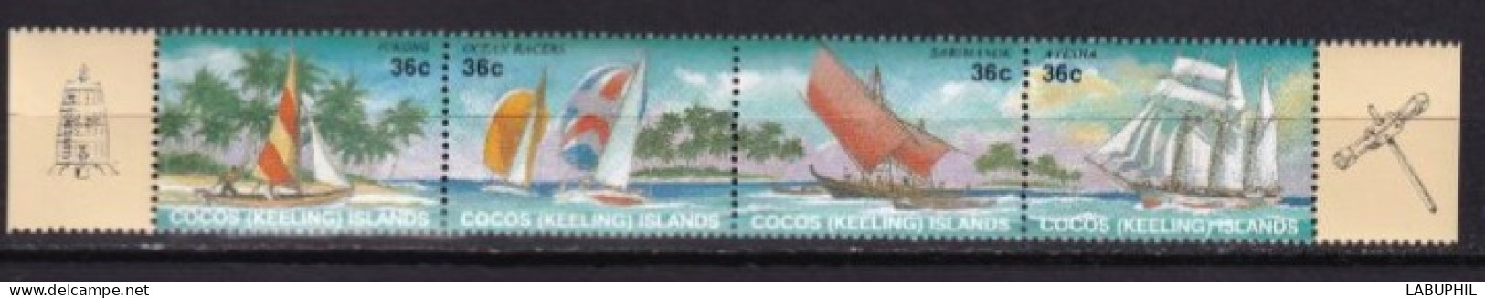 COCOS MNH **  1987  Bateaux - Kokosinseln (Keeling Islands)