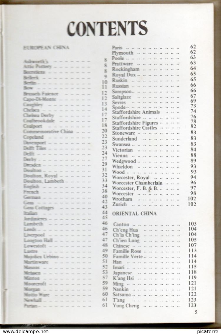 POST FREE UK- Antiques & Their Values -"CHINA"- Pocket Book For The Collector- 1976, Hb, 126 Pages-see 3 Scansq - Libros Sobre Colecciones