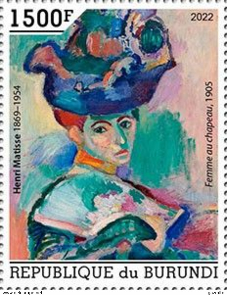 Burundi 2022, Art, Matisse, 2val - Unused Stamps