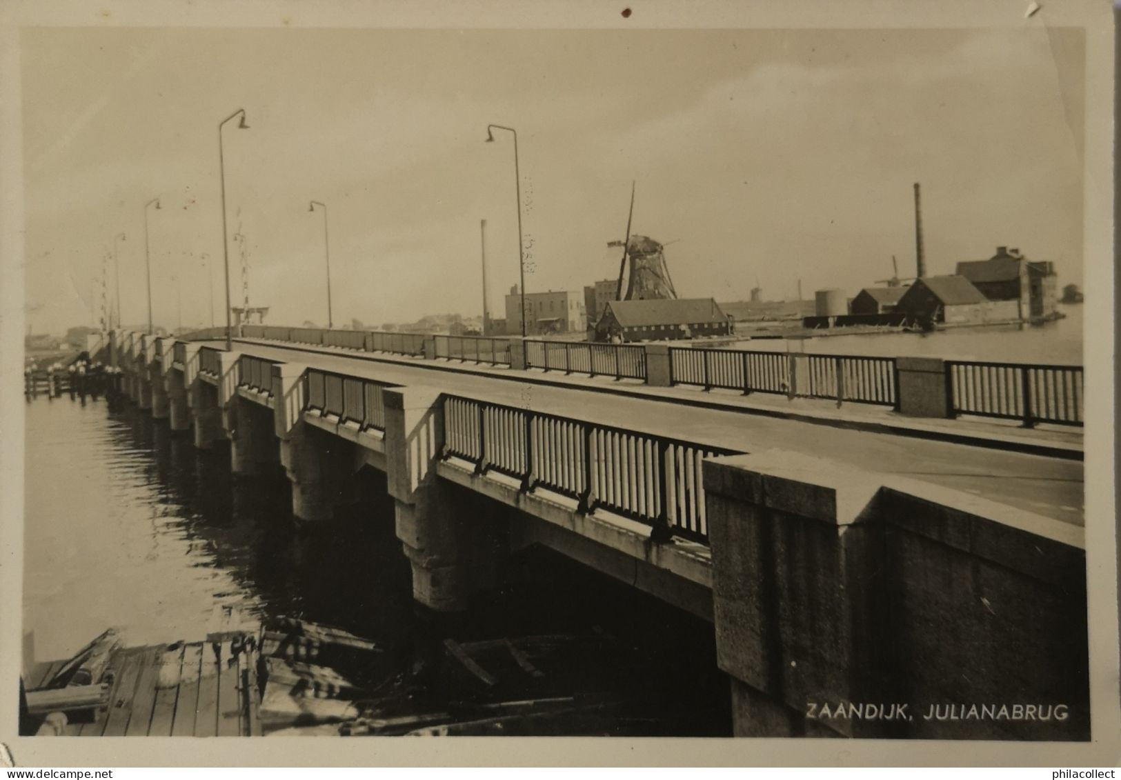 Zaandijk // Julianabrug (net Iets Aders - Molen) 1938 Beetje Dun Adreszijde - Zaanstreek