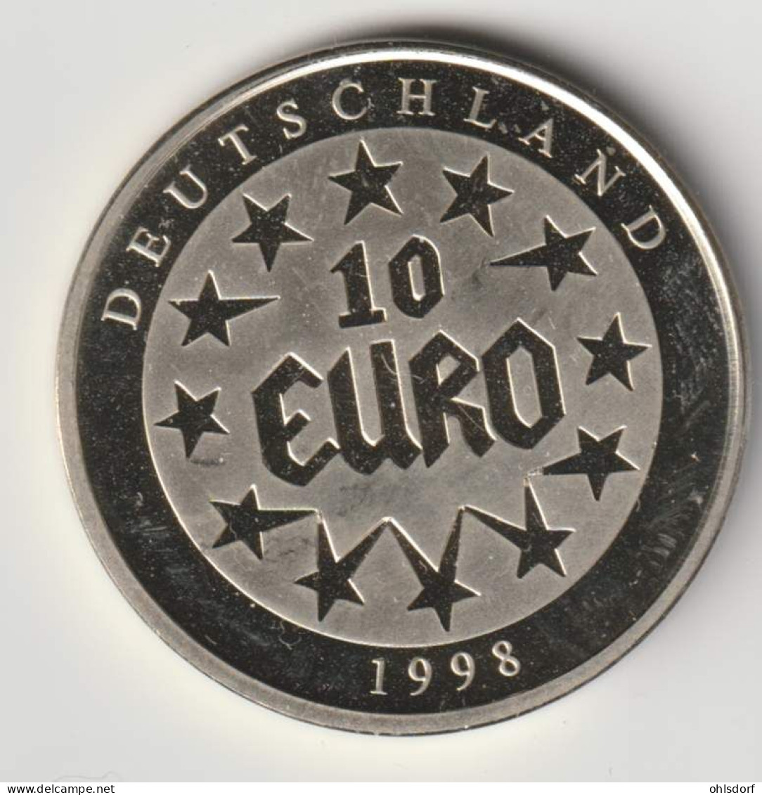 BRD 1998: 10 Euro, Medal - Sonstige & Ohne Zuordnung