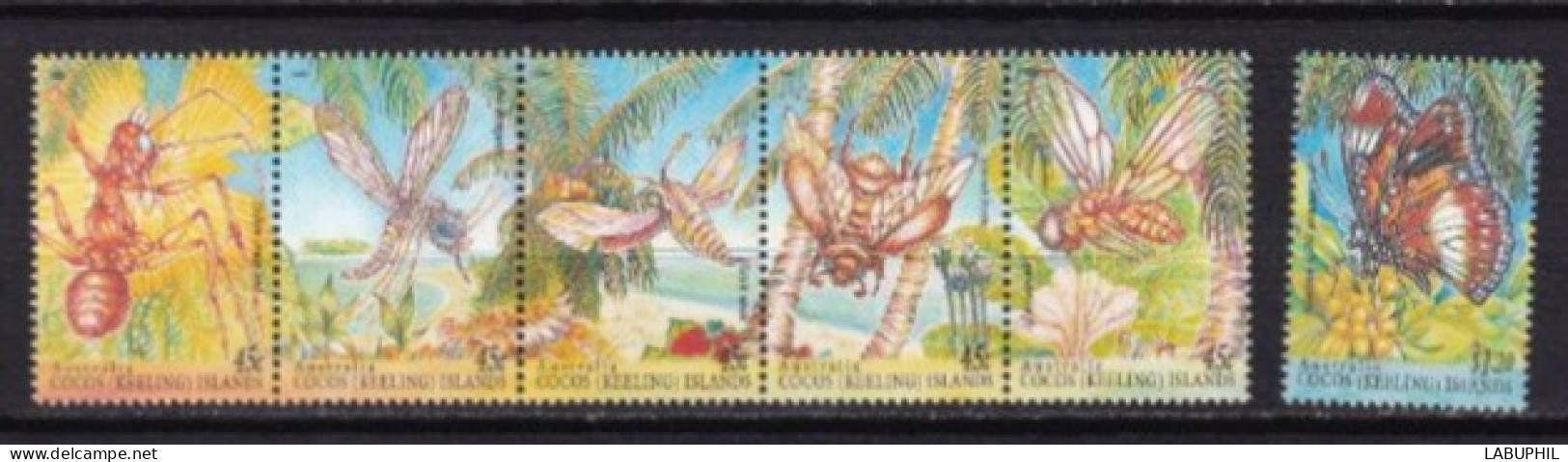 COCOS MNH **  1995 Faune Insectes - Kokosinseln (Keeling Islands)