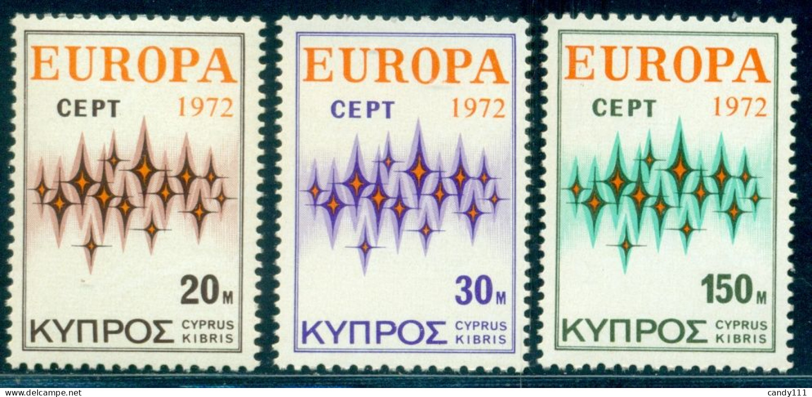 Cyprus 1972 Europa,CEPT,Stars,Mi.374,MNH - 1972