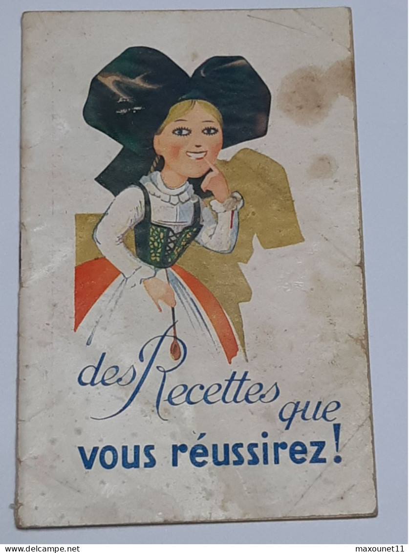 Alsace - Dépliant Publicitaire De Recettes Avec Produits Alsa  , Levure , Sucre , Etc .. Lot10 . - ....-1949