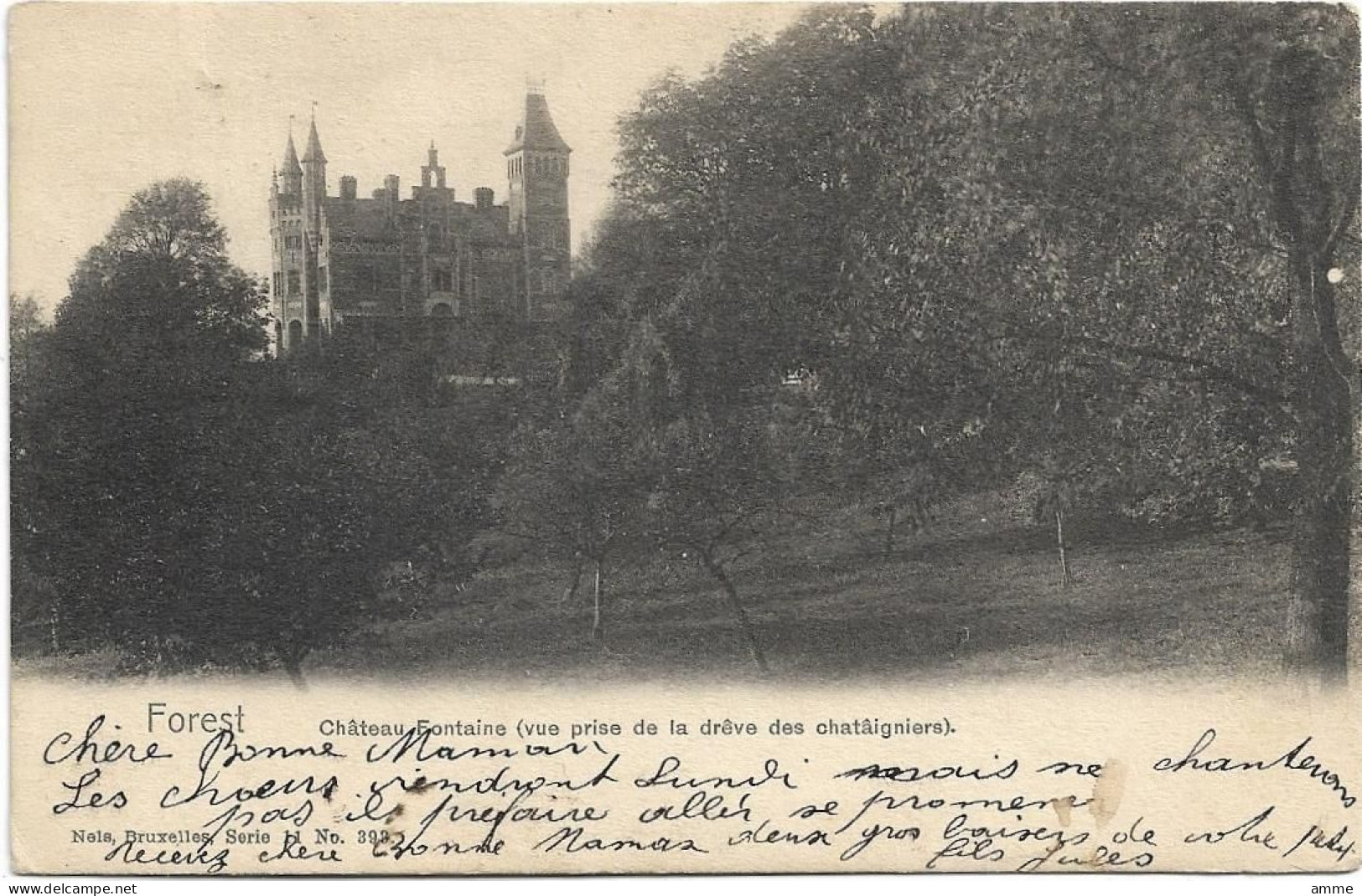 Vorst - Forest  * Château Fontaine  (Vue Prise De La Drêve Des Chatâigniers ) (Nels, 393) - Vorst - Forest