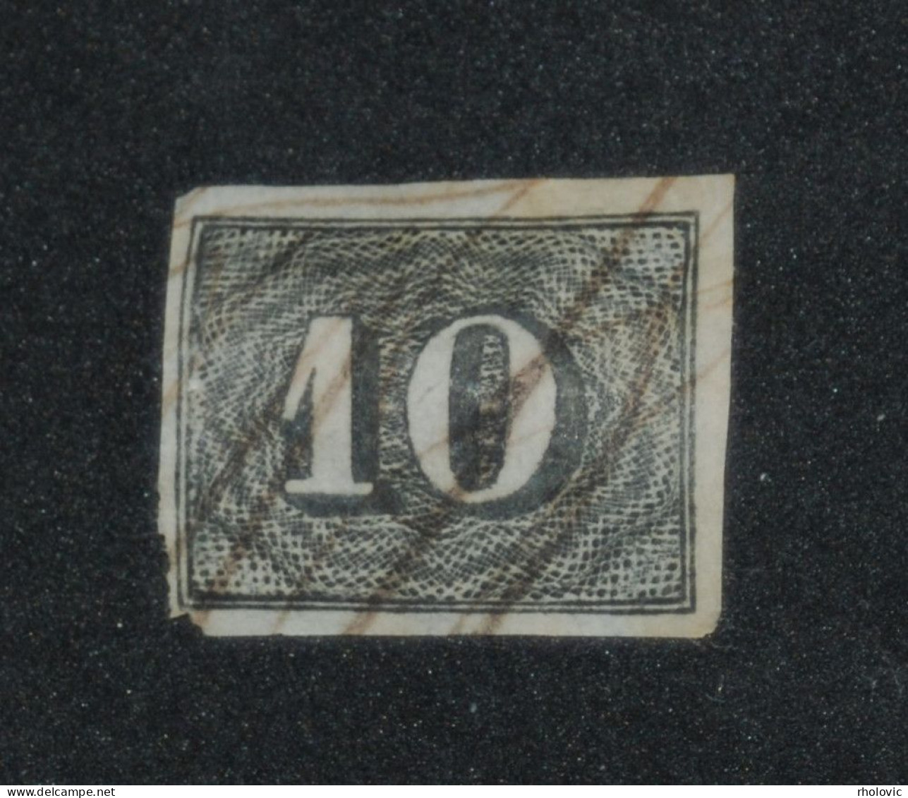 BRAZIL 1850, Figure, "Cat's Eye", Mi #11, Used - Used Stamps