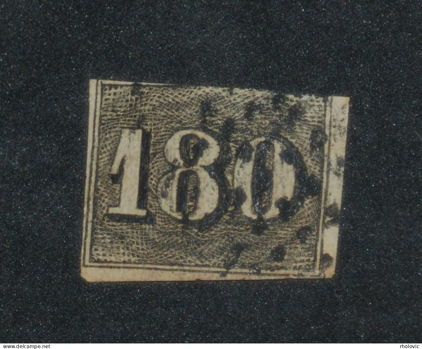 BRAZIL 1850, Figure, "Cat's Eye", Mi #16, Used, CV: €60 - Used Stamps