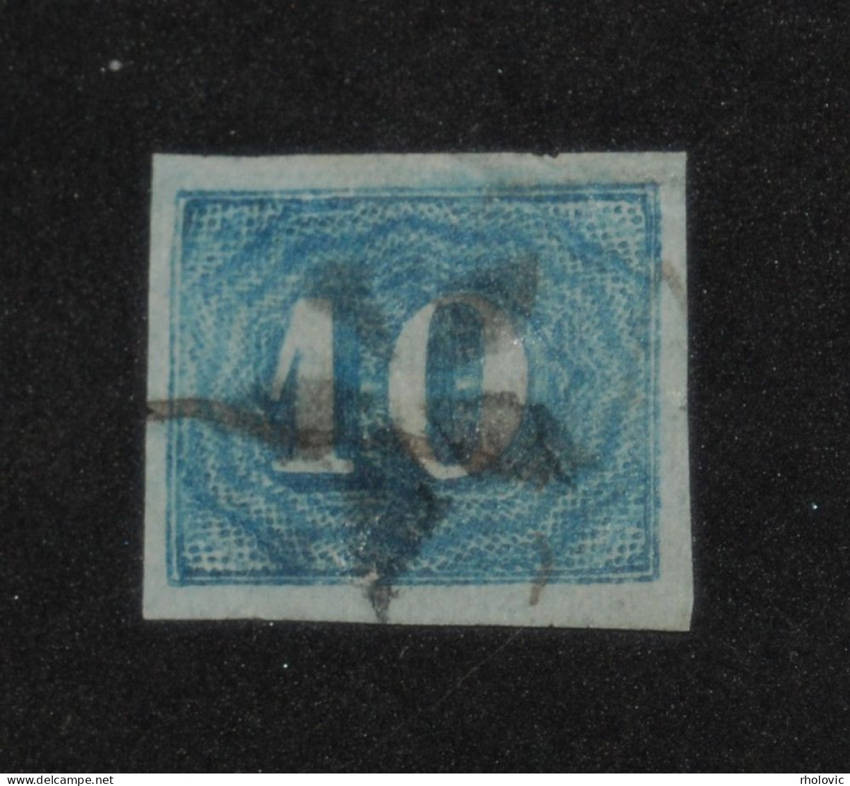 BRAZIL 1854, Figure Colored, Mi #19, Used, CV: €15 - Used Stamps