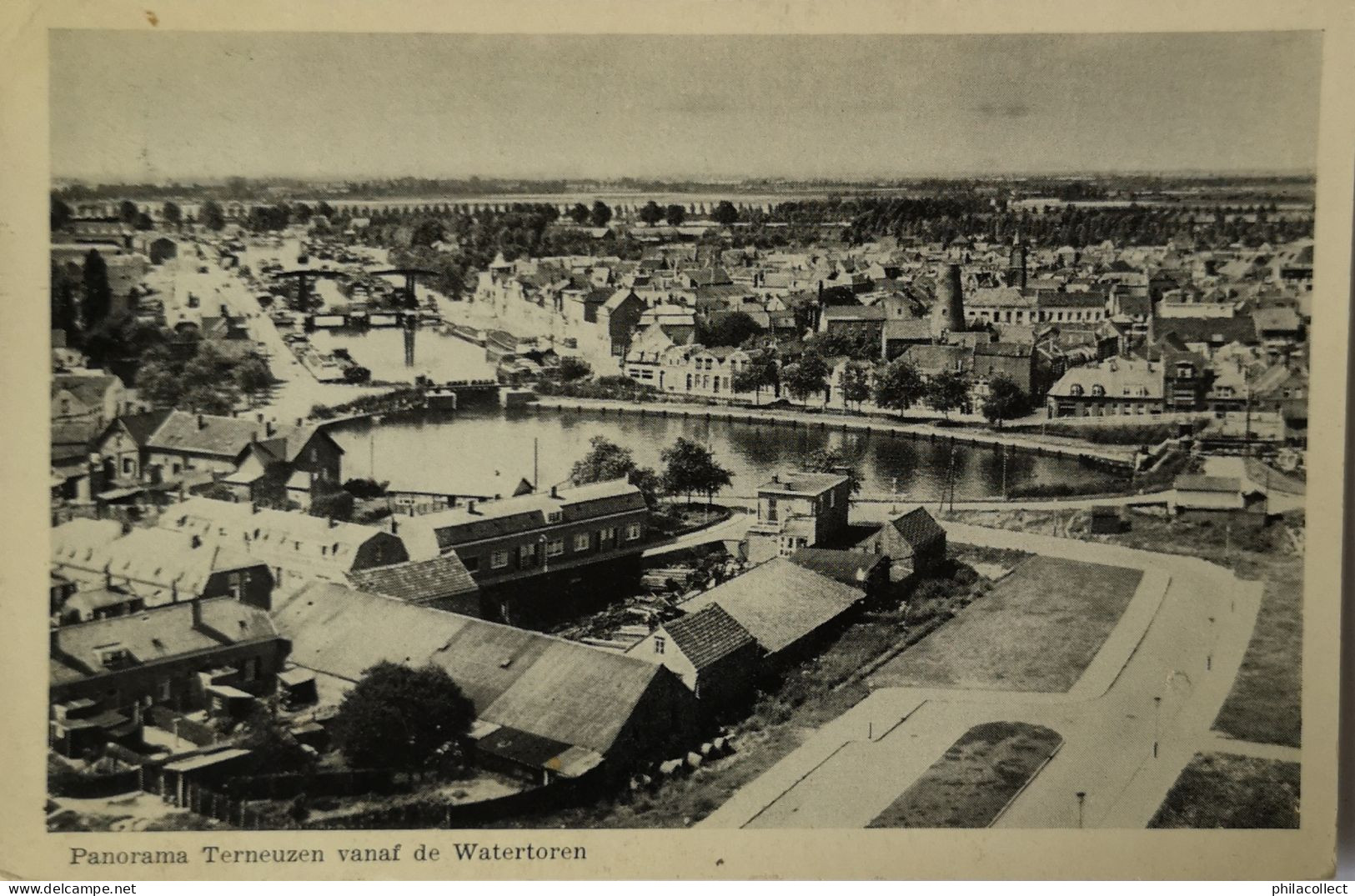 Terneuzen ( Zld.) Panorama Va De Watertoren( Ander Zicht) 1959 - Terneuzen