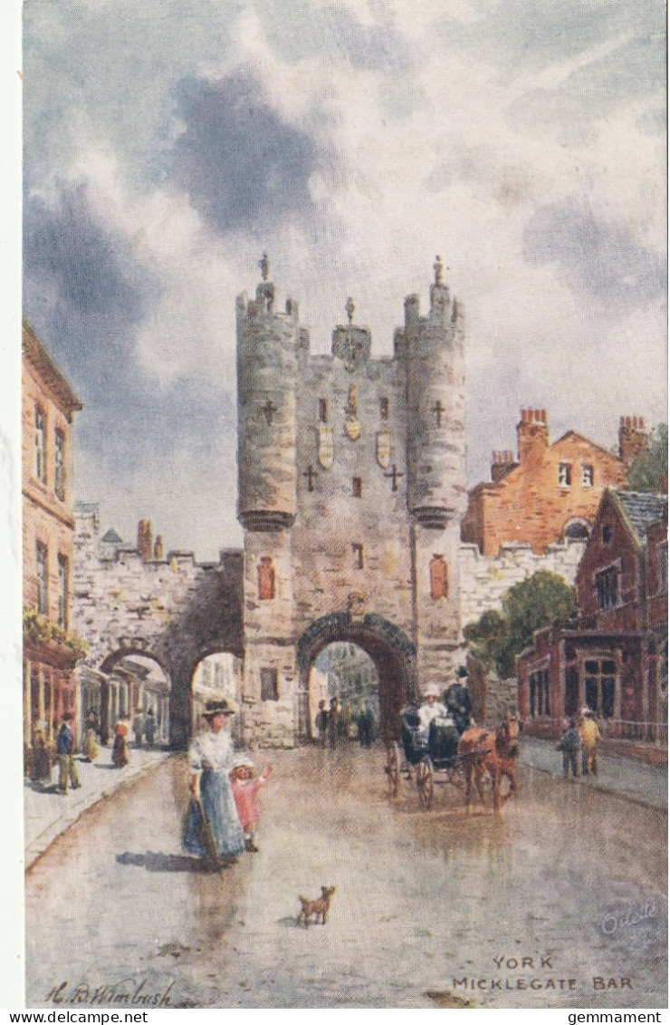 YORK -MICKLEGATE BAR. TUCK OILETTE. WIMBUSH - York