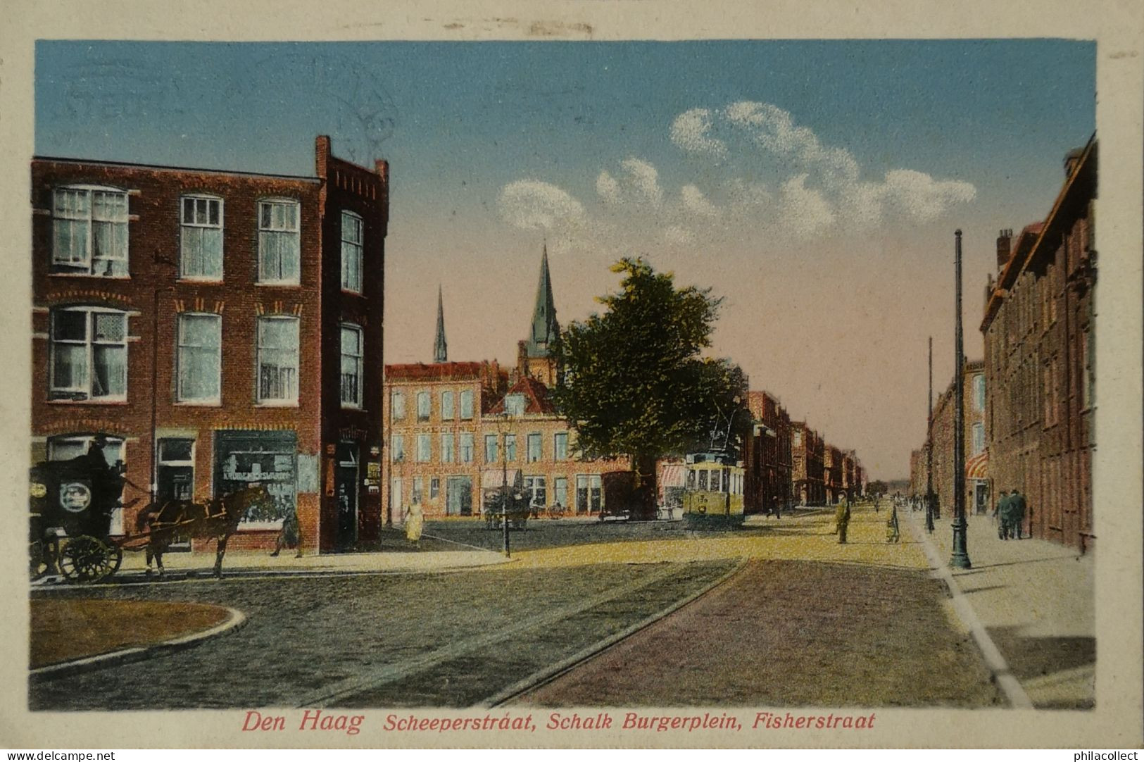 Den Haag ( 's Gravenhage)  Scheeperstraat - Schalk Burgerplein - Fisherstraat (tram)192? - Den Haag ('s-Gravenhage)