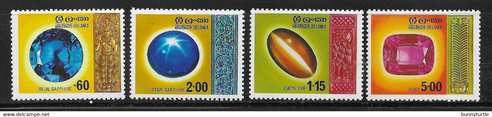 Sri Lanka 1976 Gems Blue Sapphire Ruby Cat's-eye MNH - Sri Lanka (Ceylan) (1948-...)