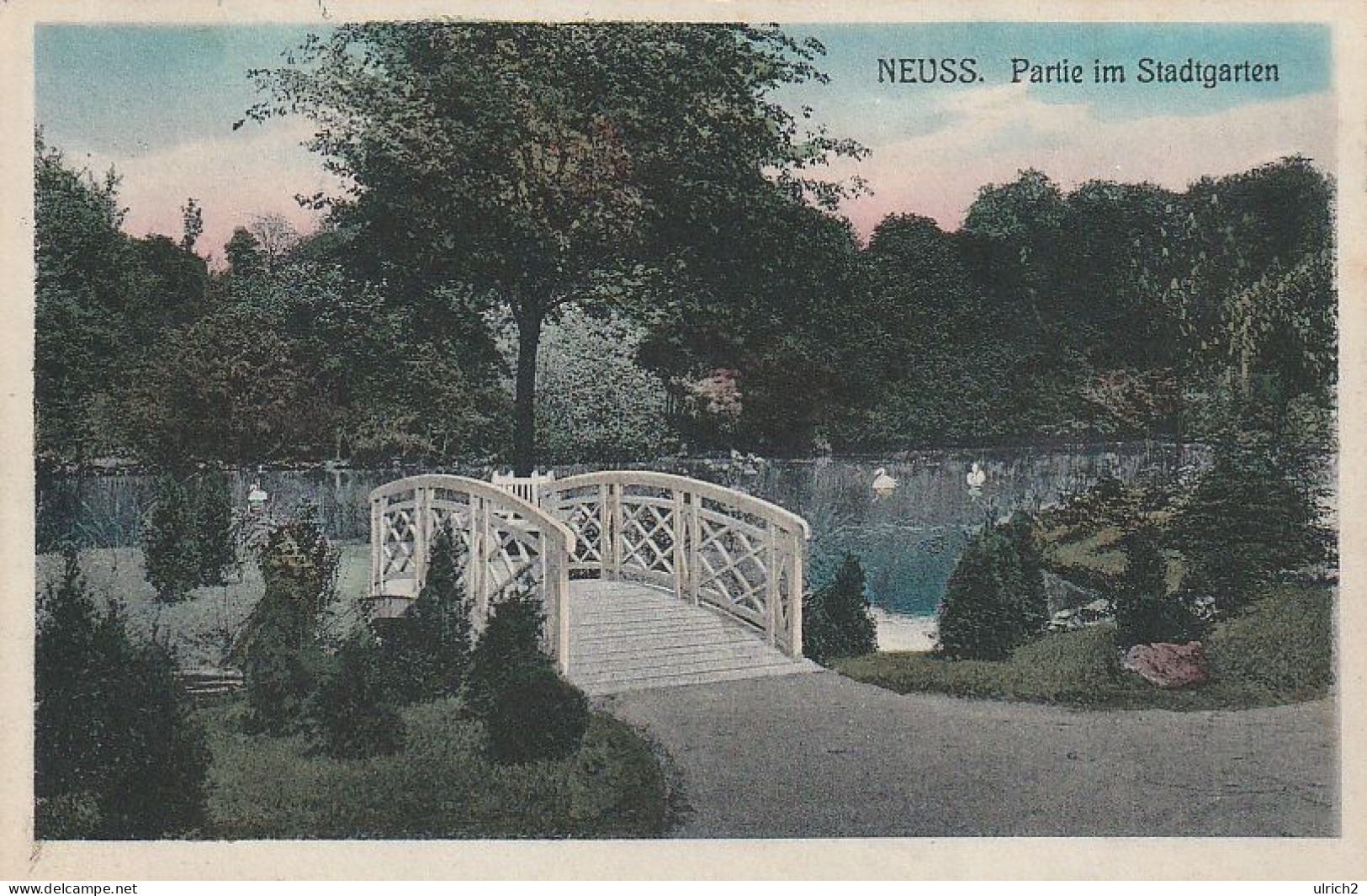 AK Neuss - Partie Im Stadtgarten - Bahnpost Crefeld-Dortmund - 1912 (66856) - Neuss