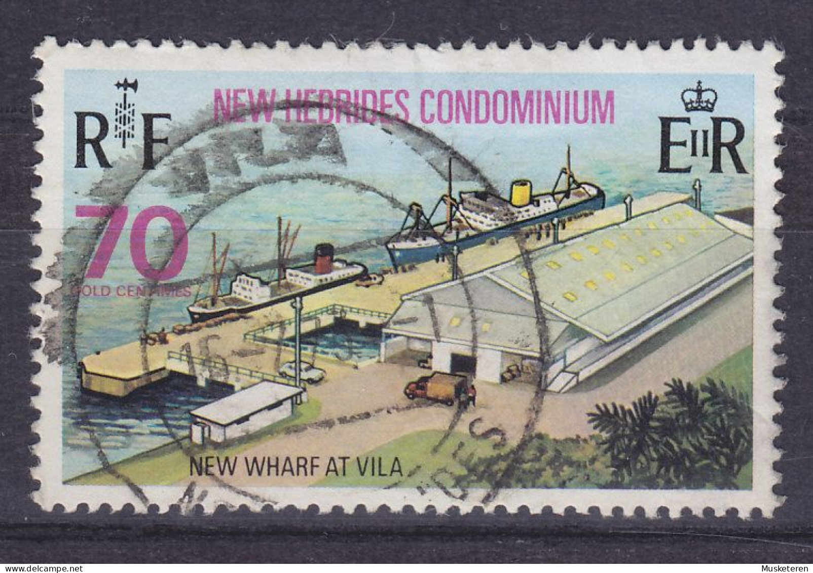 New Hebrides 1973 Mi. 364, 70c. Anlegeplatz In Vila (o) - Used Stamps