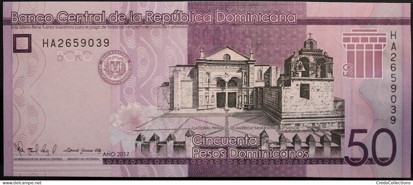 Dominicaine (Rép.) - 50 Pesos - 2017 - PICK 189d - NEUF - Dominicaine