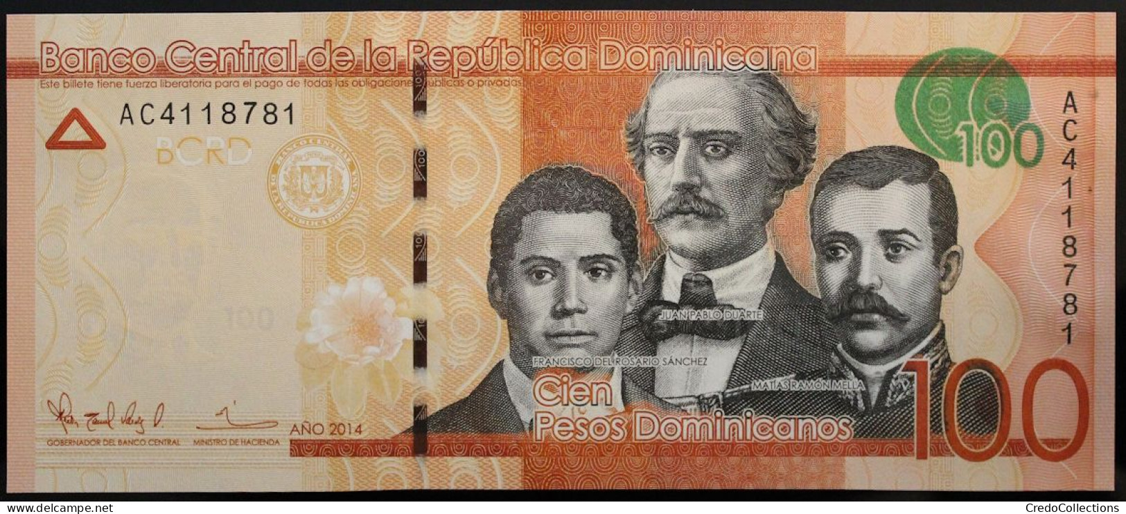 Dominicaine (Rép.) - 100 Pesos - 2014 - PICK 190a - NEUF - Dominicaine