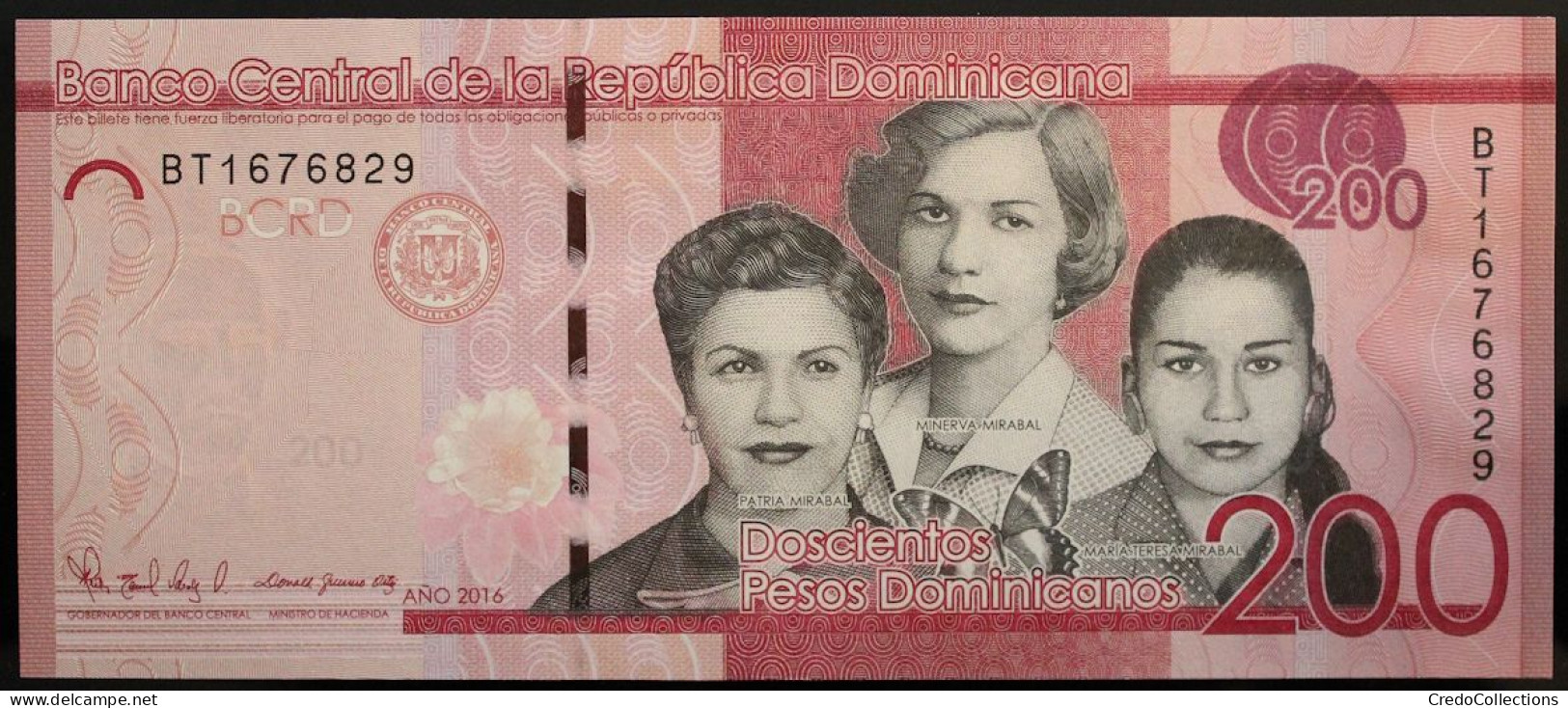 Dominicaine (Rép.) - 200 Pesos - 2016 - PICK 191c - NEUF - Repubblica Dominicana