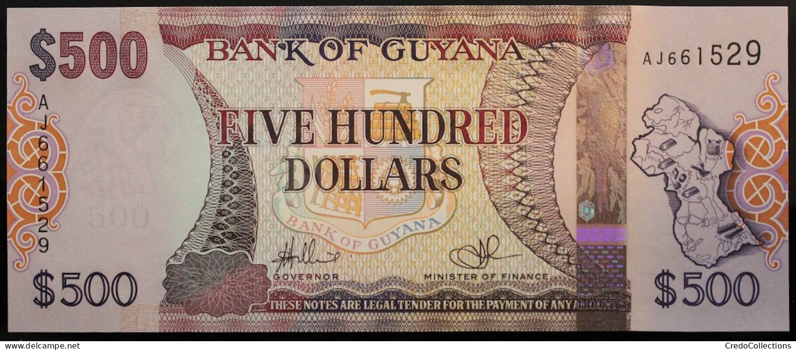 Guyana - 500 Dollars - 2011 - PICK 37a - NEUF - Guyana