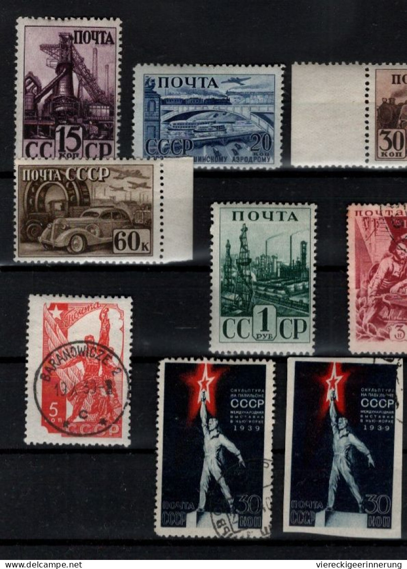 ! Lot of 186 stamps from Russia, Briefmarkenlot Rußland, Sowjetunion