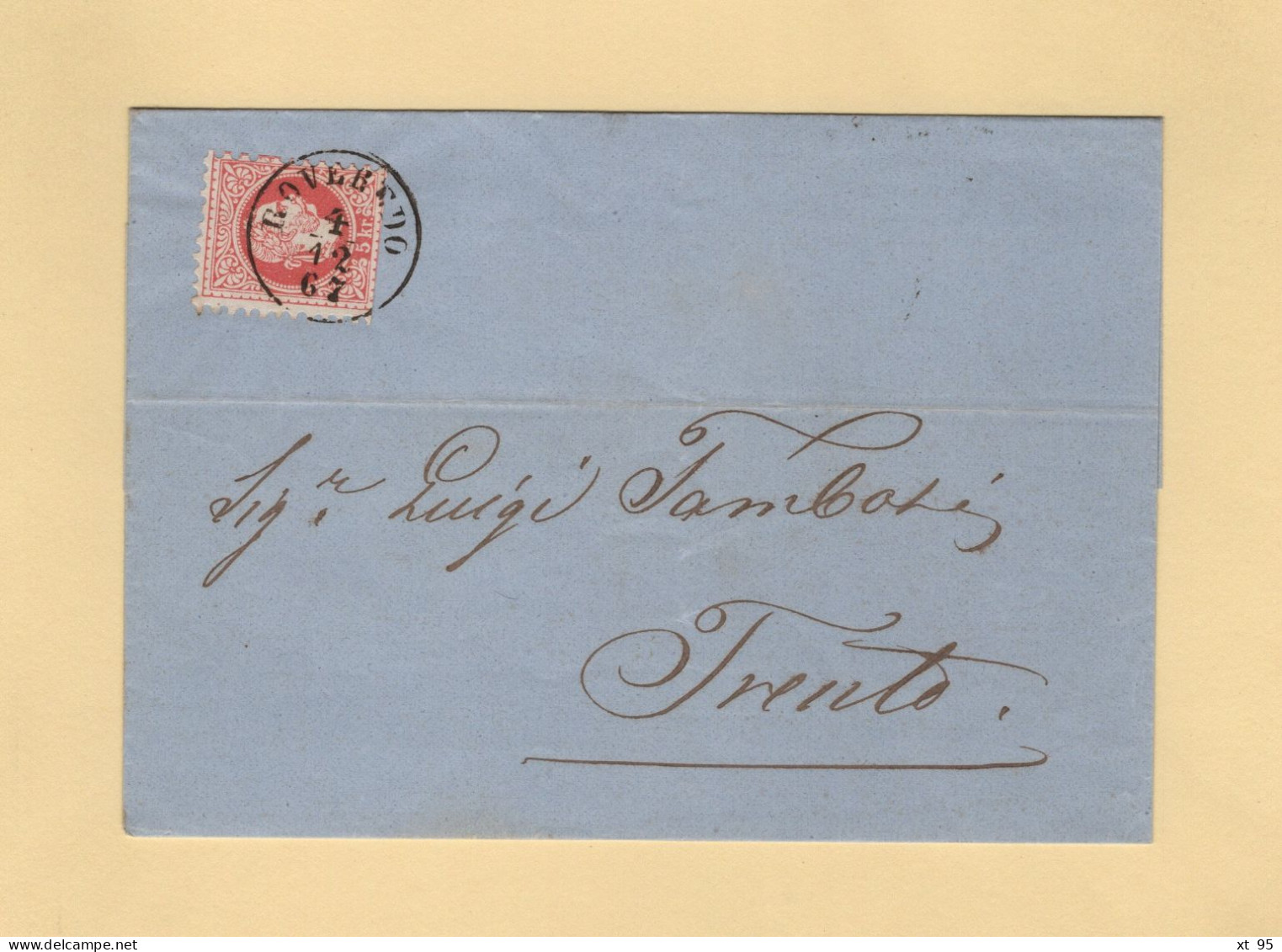 Autriche - Roveredo - 1867 - Sans Correspondance - Covers & Documents