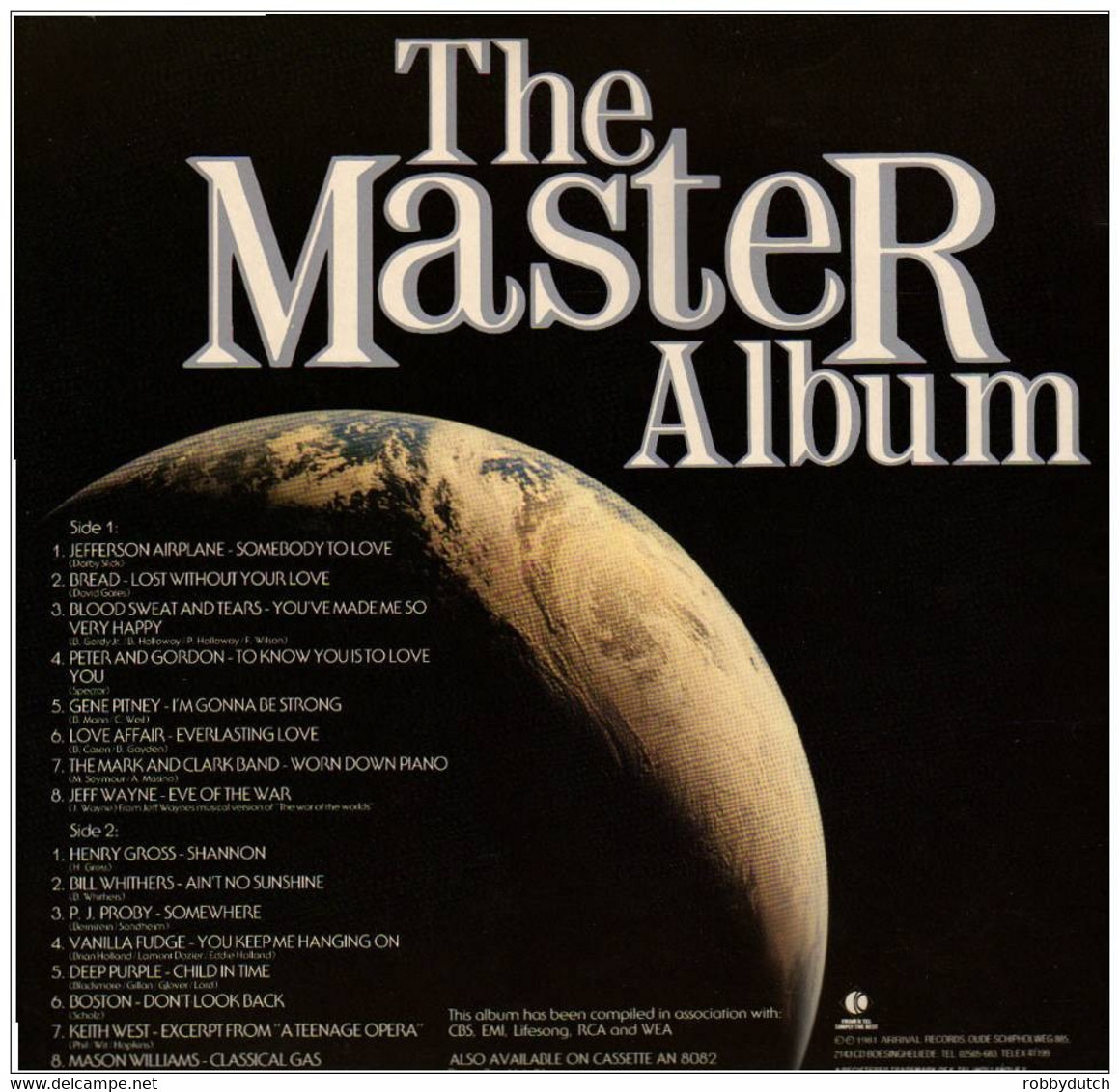 * LP *  THE MASTER ALBUM  - JEFF WAYNE / JEFFERSON AIRPLANE / LOVE AFFAIR / DEEP PURPLE A.o. (1981 Ex-!!!) - Hit-Compilations