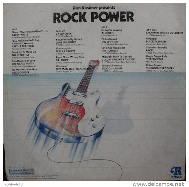 * LP *  ROCK POWER -  DR.JOHN / ARETHA FRANKLIN / PROCOL HARUM / STEPPENWOLF A.o. - Compilaciones