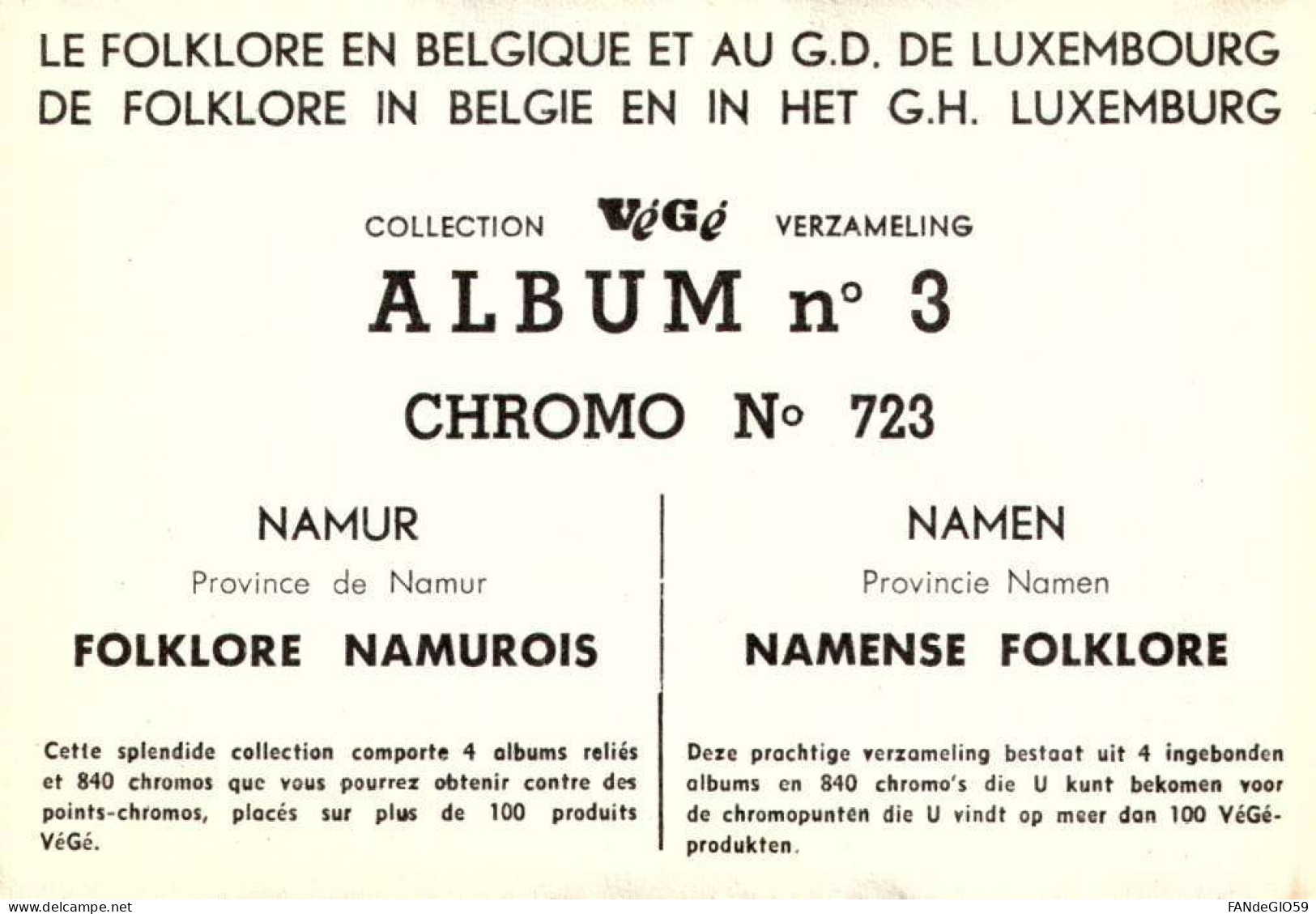 Chromos & Images > Chromos >   NAMUR // 18 - Autres & Non Classés