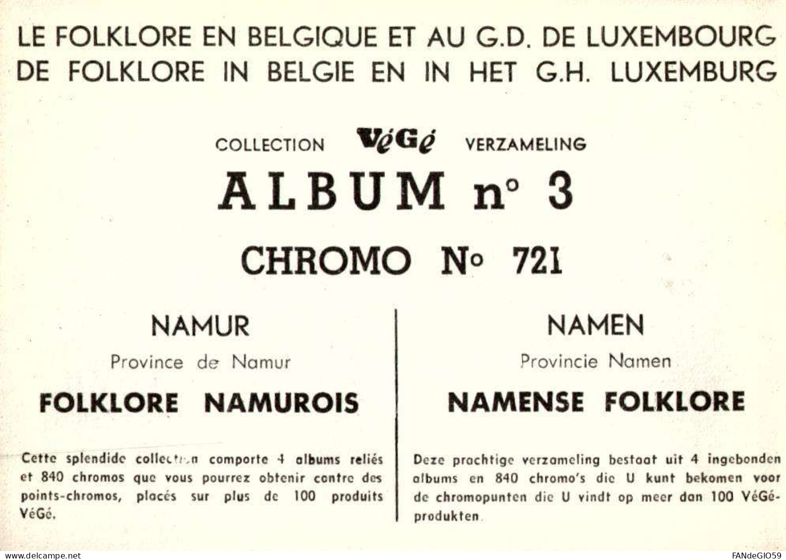 Chromos & Images > Chromos >   NAMUR // 18 - Autres & Non Classés