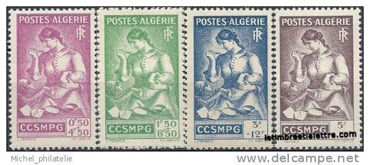 Algérie - YT N° 205 à 208 ** - Neuf Sans Charnière - 1944 - Ungebraucht