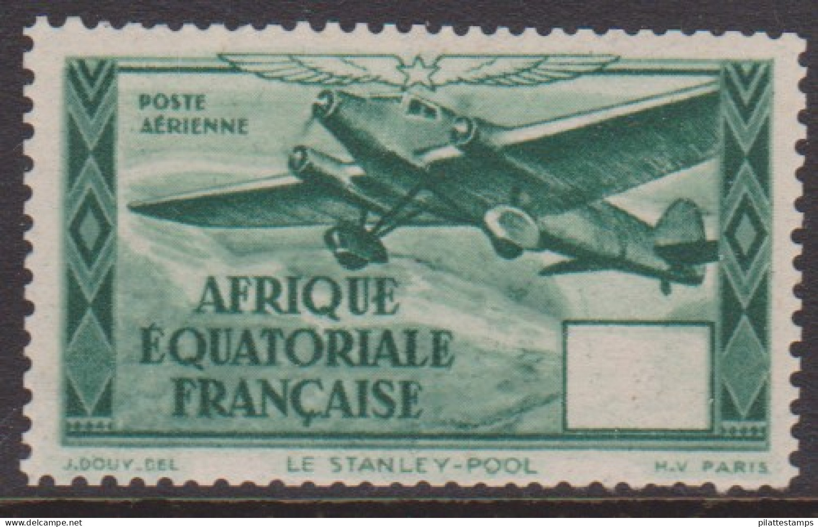 Afrique Equatoriale PA36a** Variété Valeur Omise - Autres & Non Classés