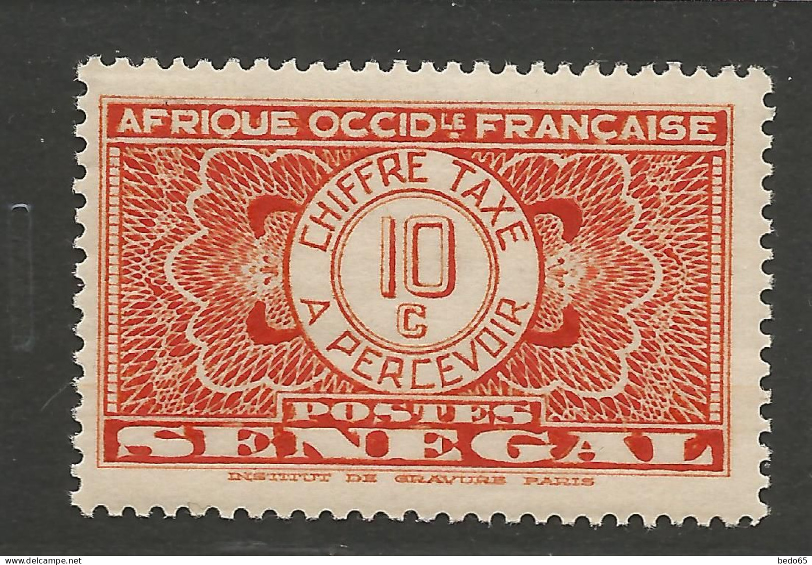 SENEGAL TA N° 23 NEUF** LUXE SANS CHARNIERE / Hingeless / MNH - Portomarken