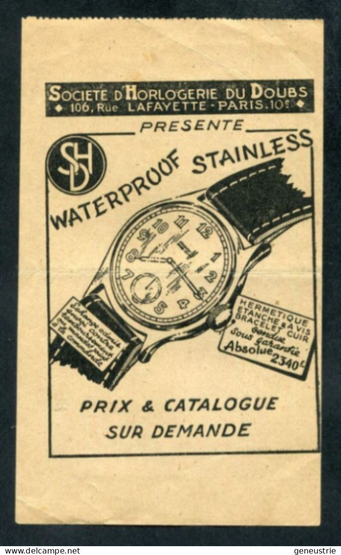 WWII Billet Gratuit 1947 Offert Par La Fédération Nationale Des Déportés Du Travail - STO WW2 - Bonds & Basic Needs