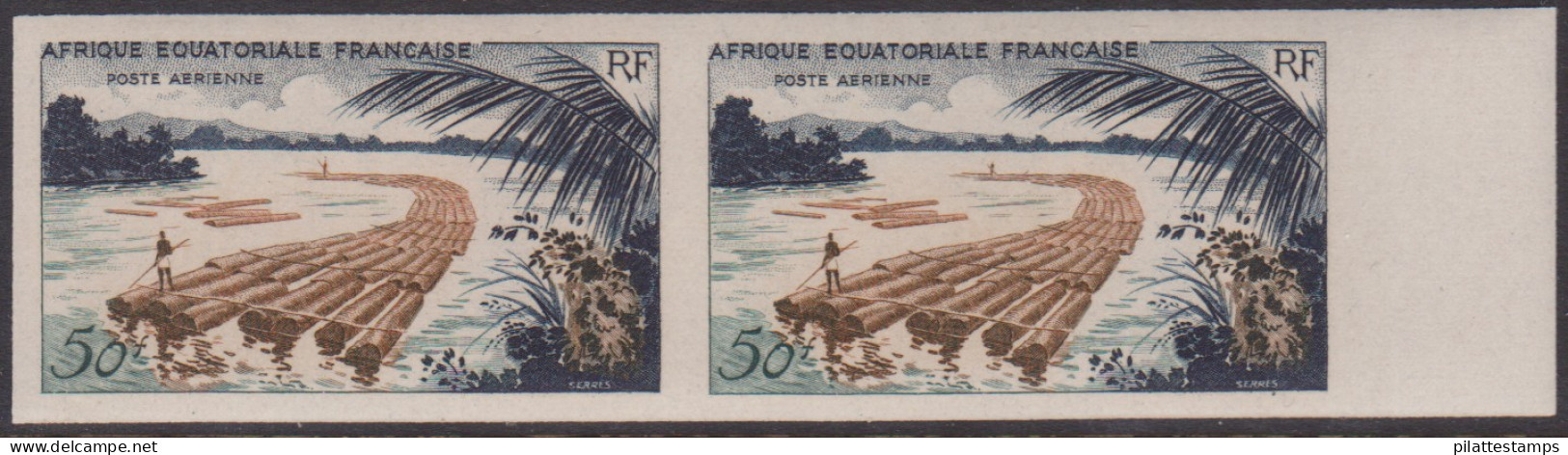 Afrique Equatoriale PA58** Paire Non Dentelée - Other & Unclassified