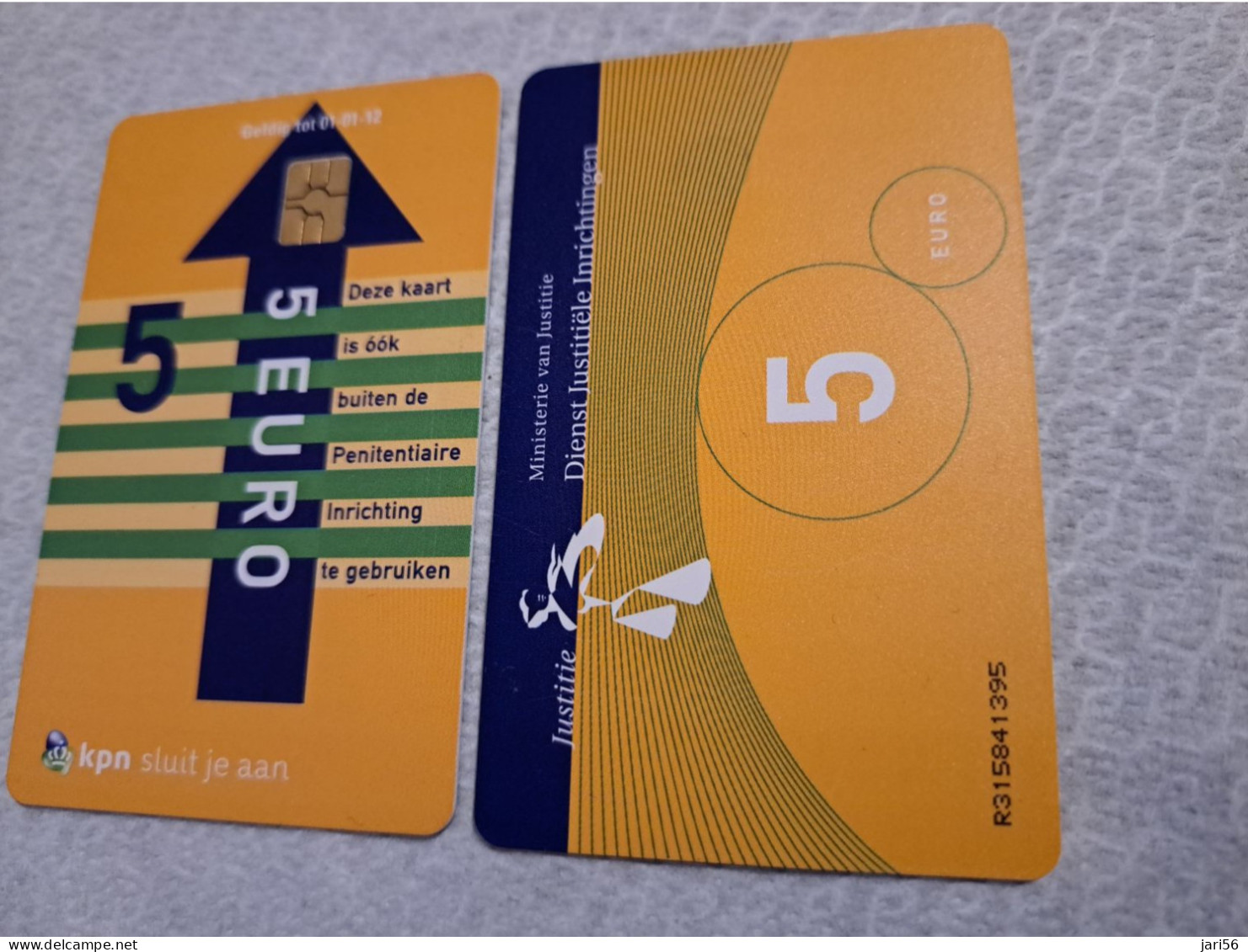 NETHERLANDS   € 5,-  ,-  / USED  / DATE  01-01-12  JUSTITIE/PRISON CARD  CHIP CARD/ USED   ** 16144** - [3] Handy-, Prepaid- U. Aufladkarten