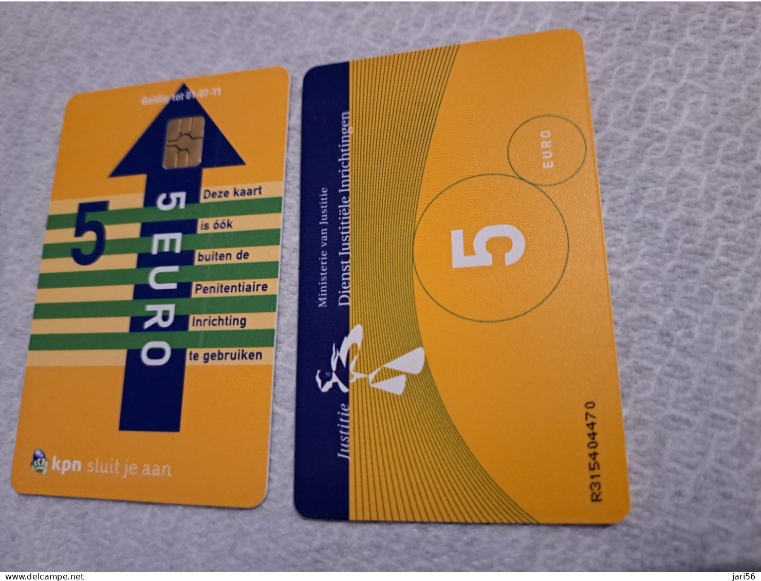 NETHERLANDS   € 5,-  ,-  / USED  / DATE  01-07-11  JUSTITIE/PRISON CARD  CHIP CARD/ USED   ** 16145** - GSM-Kaarten, Bijvulling & Vooraf Betaalde