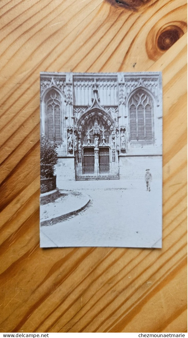 MONTREUIL SUR MER 62 - CHAPELLE HOTEL DIEU PORTAIL ENFANT - PHOTO 8.5X6 CM - Old (before 1900)