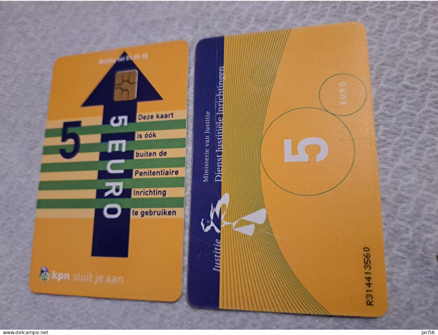 NETHERLANDS   € 5,-  ,-  / USED  / DATE  01-01-10  JUSTITIE/PRISON CARD  CHIP CARD/ USED   ** 16148** - [3] Handy-, Prepaid- U. Aufladkarten