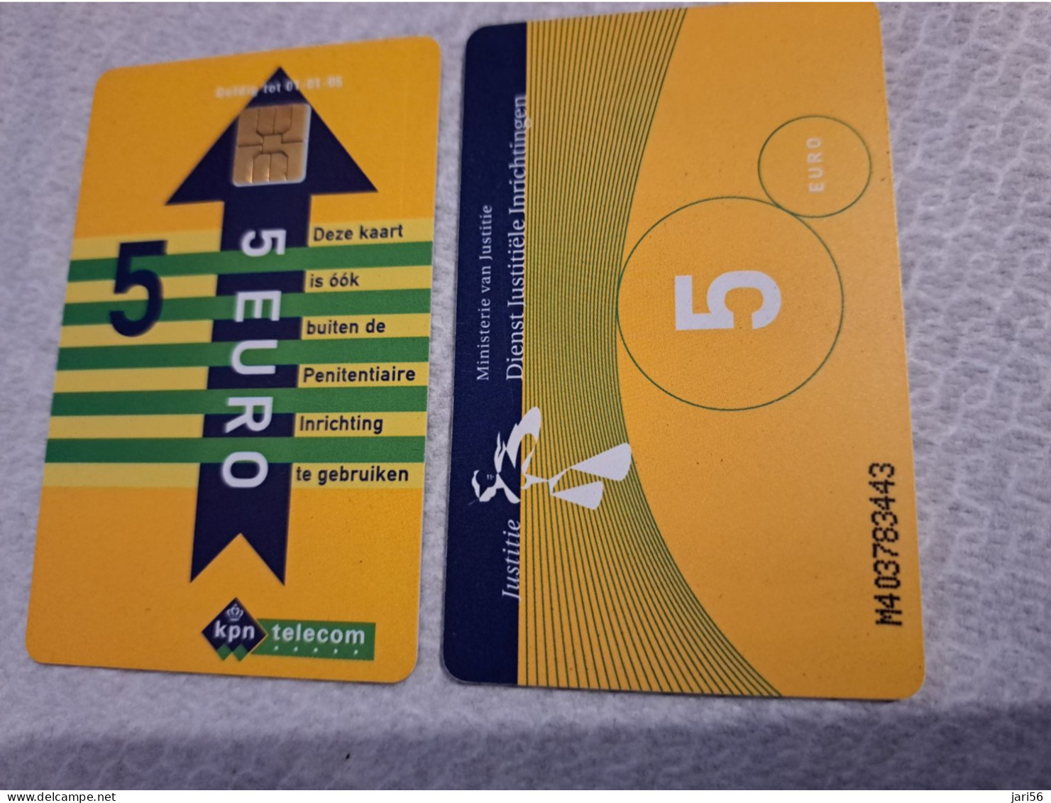 NETHERLANDS   € 5,-  ,-  / USED  / DATE  01-01-05  JUSTITIE/PRISON CARD  CHIP CARD/ USED   ** 16154** - GSM-Kaarten, Bijvulling & Vooraf Betaalde