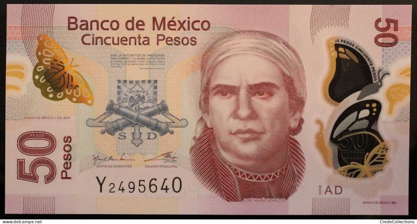 Mexique - 50 Pesos - 2017 - PICK 123Aj.3 - NEUF - Mexique