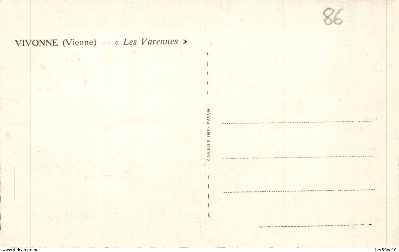 86 VIVONNE LES VARENNES - Vivonne